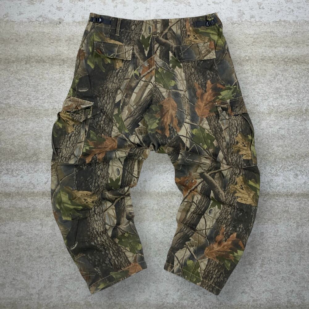 Vintage 90s Realtree Tactical Pants 36x32 Baggy Wide Leg Hunting Camo Woodland